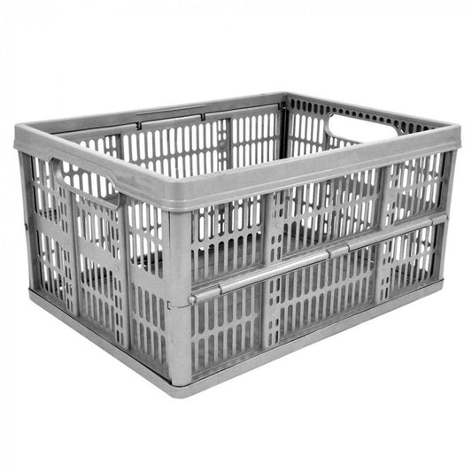 CAISSE DE RANGEMENT PLIANTE EN PLASTIQUE 32L - GRIS
