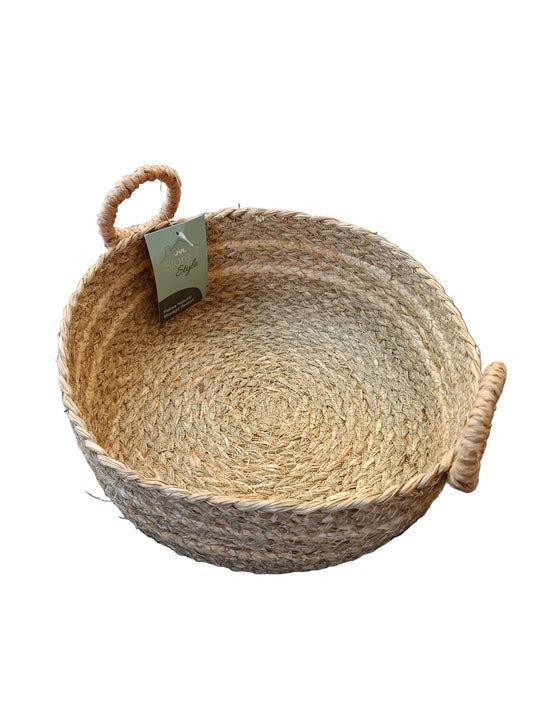 Palma Paniers de rangement naturels moyens H 9 x Diam. 25 cm