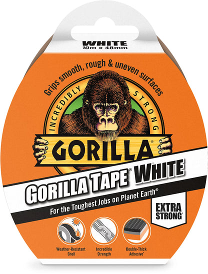 Gorilla - Ruban adhésif Gorilla 48mm x 10m Blanc