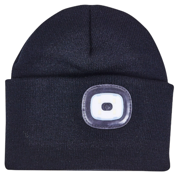 Amtech USB Rechargeable SMD LED Beanie Hat 60 Lumen