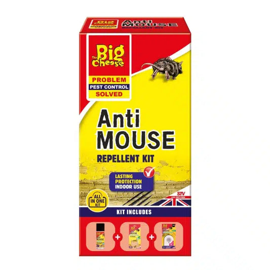 The Big Cheese Anti Mouse Repellent 3 Pc Kit Mice Rodent Indoor & Outdoor Use