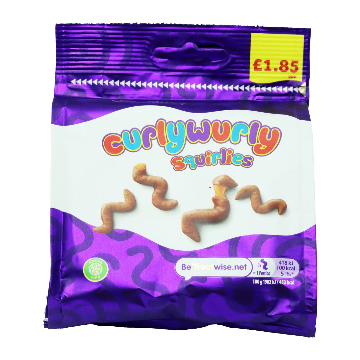 Cadbury Curly Wurly Squirlies Chocolate Bag £1.85 PMP 95 g