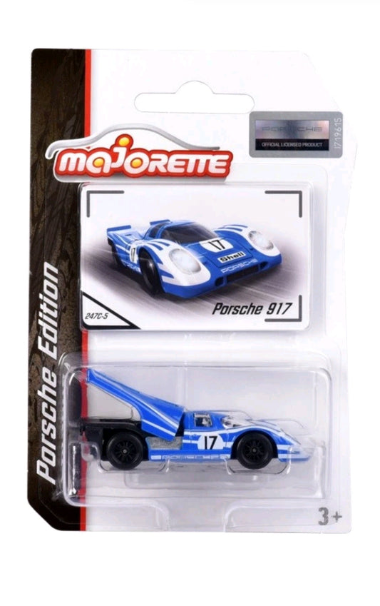 MAJORETTE PORSCHE EDITION PORSCHE 917 BLUE 1:60 DIE CAST METAL MODEL