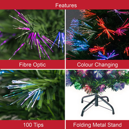 The Christmas Workshop 3ft Fibre Optic Artificial Christmas Tree