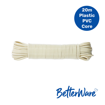 B/Ware 20m PVC Core Clothesline Assorted