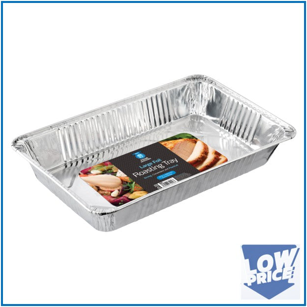 Large Rectangular Foil Roasting Tray 525x330x85mm
