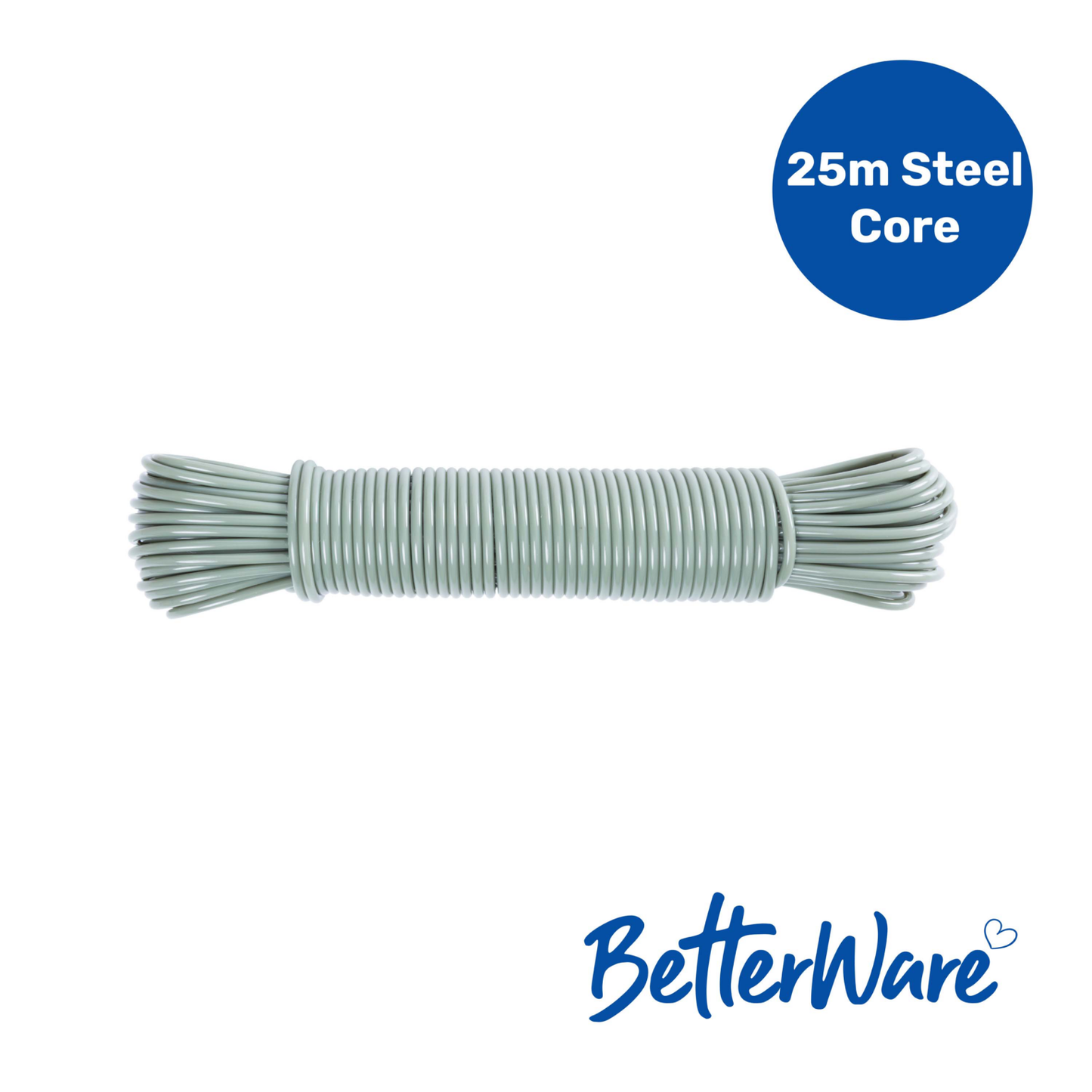 B/Ware 25m Steel Core Clothesline Assorted