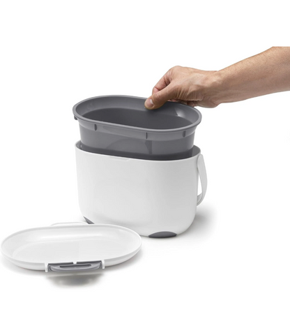 Addis 515631 Composteur de cuisine 2,5 litres, blanc/gris - 1588