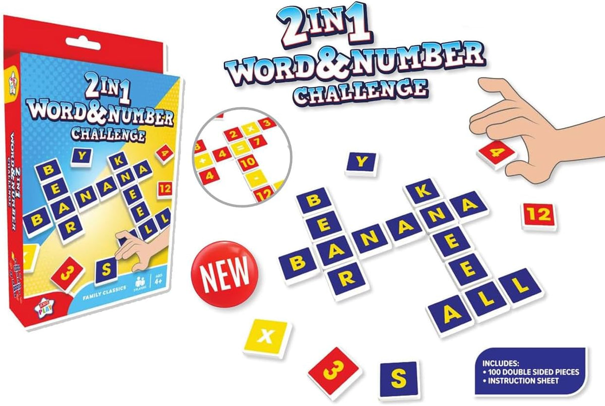 Kids Create 2 in 1 Word & Number Challenge