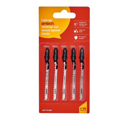 Jeu de 5 lames de scie sauteuse à bois Amtech (AMT101AOF)