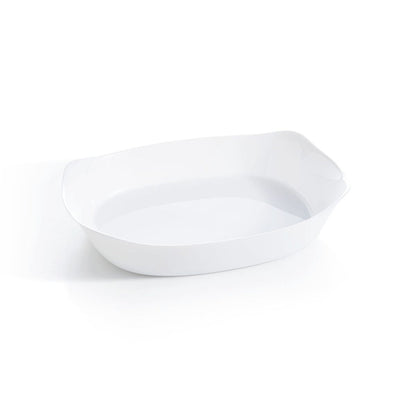 Carine Smart Cuisine Plat de cuisson blanc 38 x 28 cm