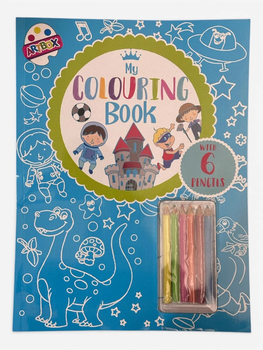 Livre de coloriage avec crayons
