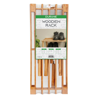 Shoe Rack Walnut 2 Tier