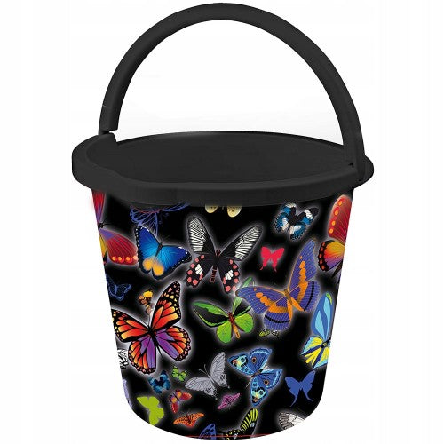 BRANQ BUCKET 10Ltr PRINTED BUTTERFLIES