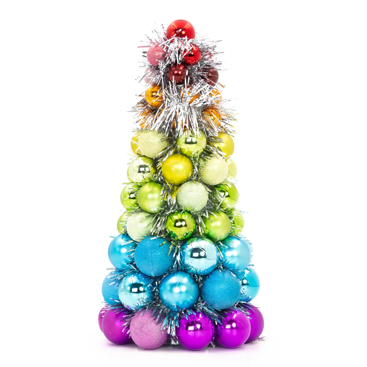 The Christmas Workshop Rainbow Bauble Table Tree Decoration