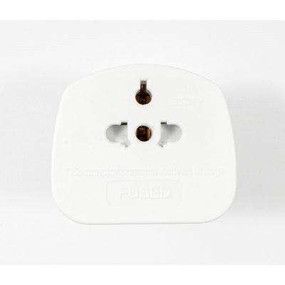 DAEWOO UK TOURIST TRAVEL ADAPTOR EUROPE 2 PIN TO UK 3 PIN