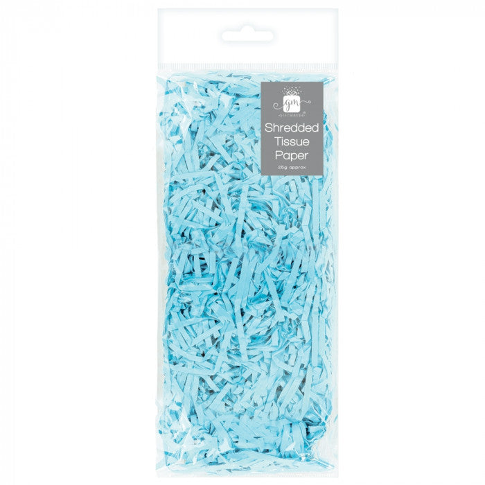 SHREDDED TISSUE PAPER LIGHT  BLUE 25g