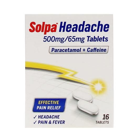 Solpa Headache (500mg/65mg) Soluble Tablets 16 Pack