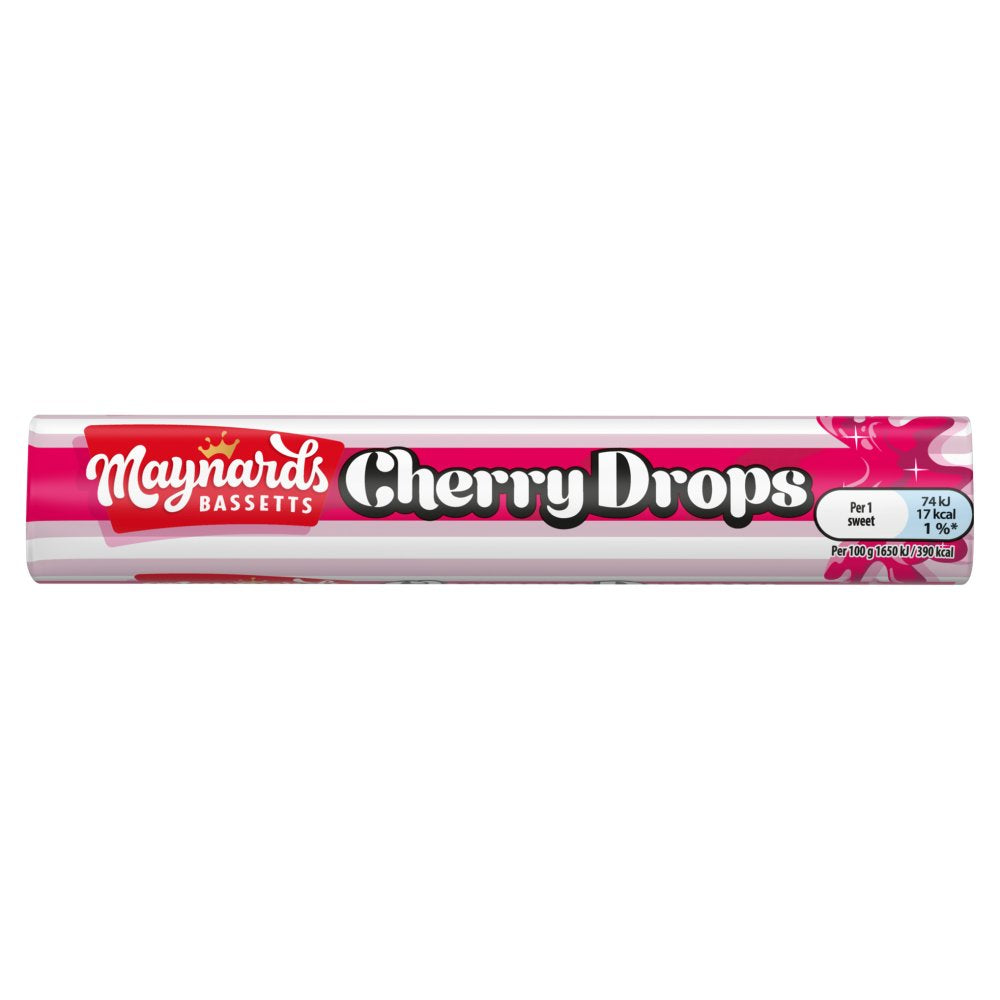 Maynards Bassetts Bonbons cerise en rouleau 45g