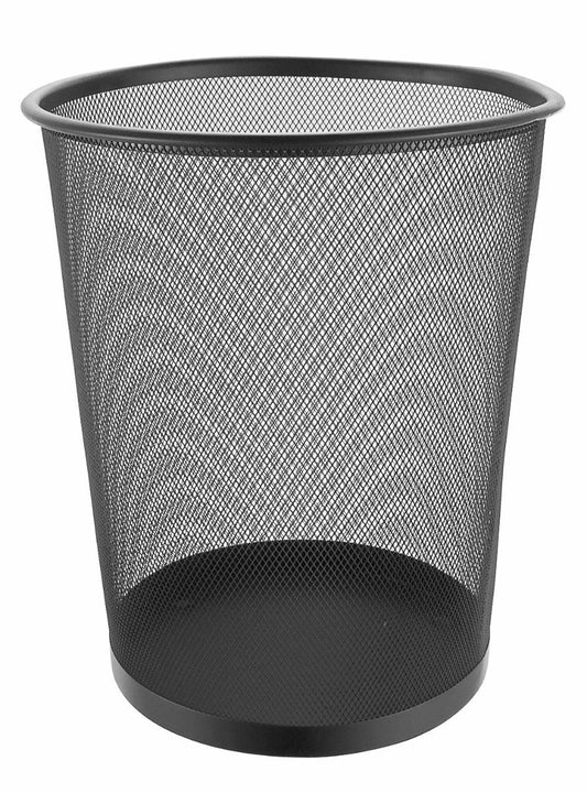 CORBEILLE À PAPIER EN MAILLE MÉTALLIQUE NOIRE BLUE CANYON 16 L