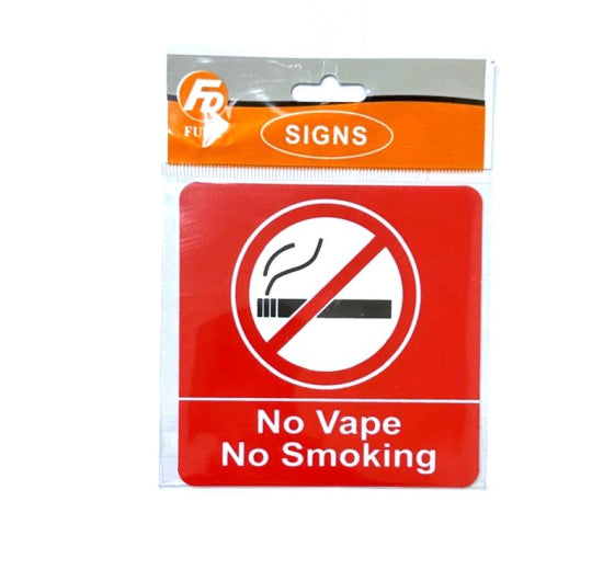 JL SIGN NO VAPE/NO SMOKING
