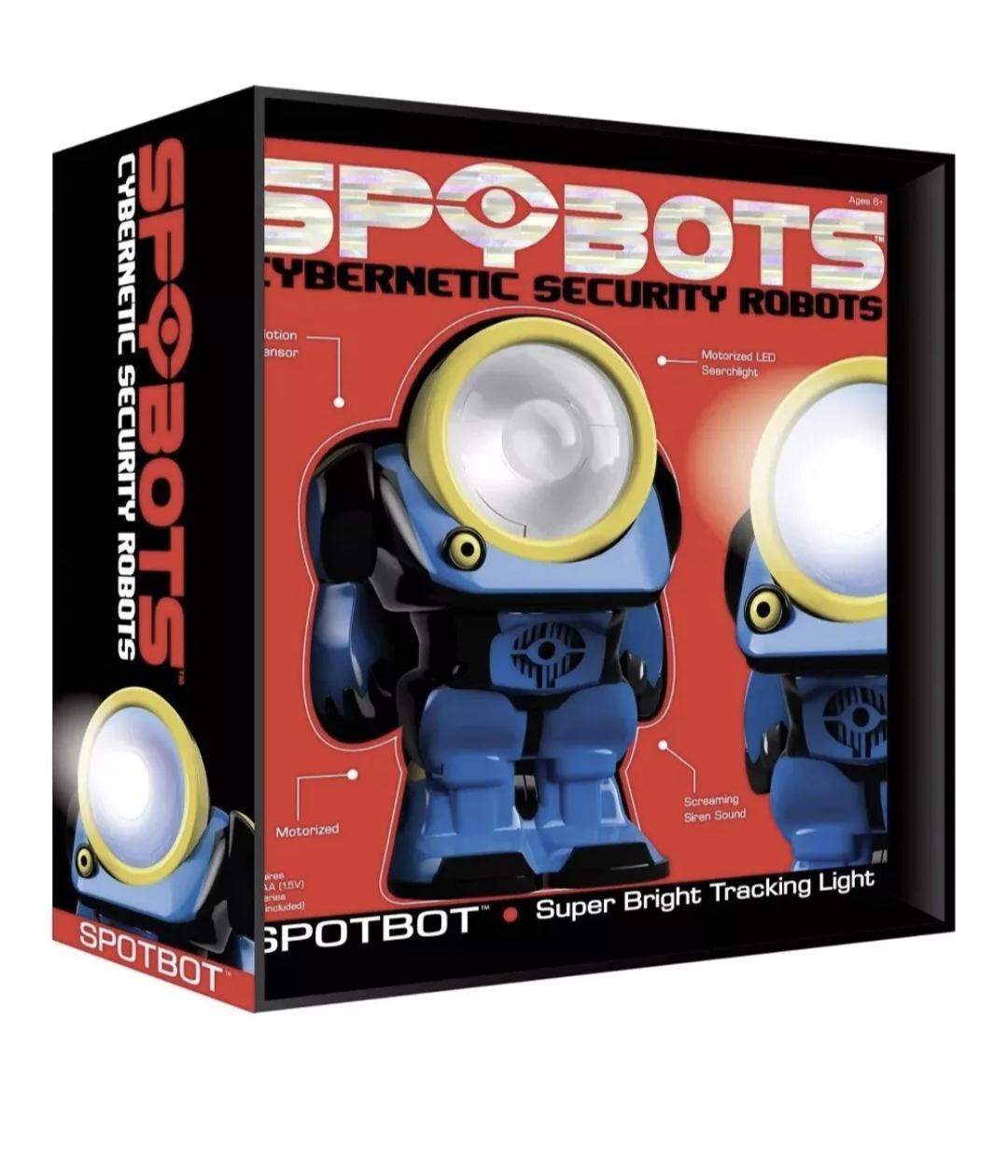 NEW Spy Bots Cybernetic Security Robot with LED Search Light