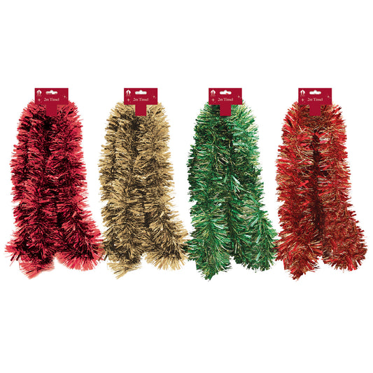 Guirlande de Noël 2m épaisse traditionnelle assortie