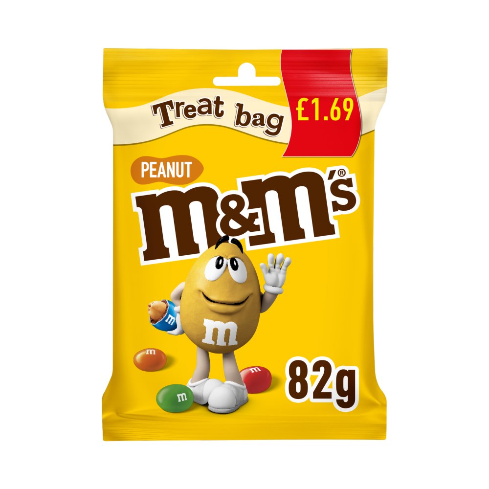 Sachet de cacahuètes M&M's chocolat au lait 82g PMP 1,69 £