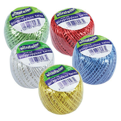 Ultratwine Polypropylene Twine Small Ball Assorted colors