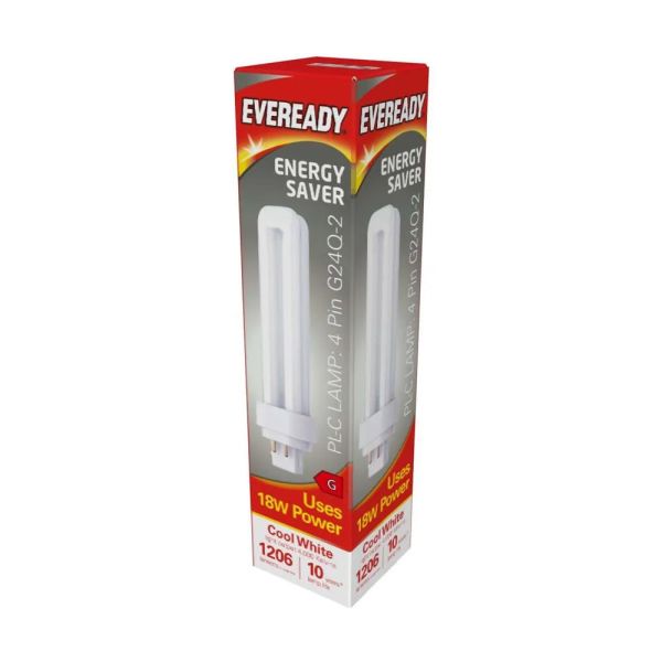 Eveready PLC 18w 840 4 broches blanc froid G24q-3