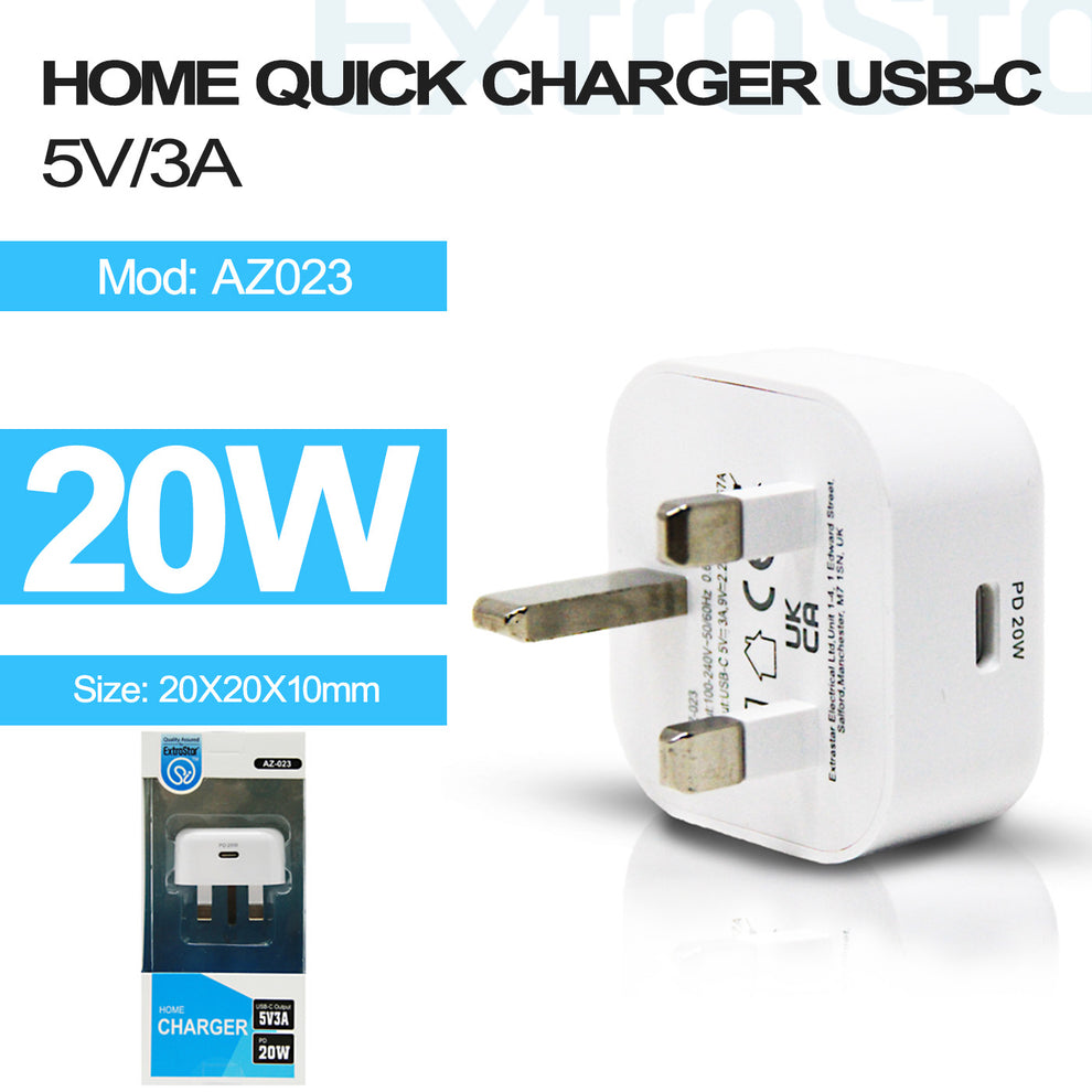 Chargeur secteur USB-C ExtraStar blanc (DAZ-023)