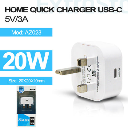 Chargeur secteur USB-C ExtraStar blanc (DAZ-023)