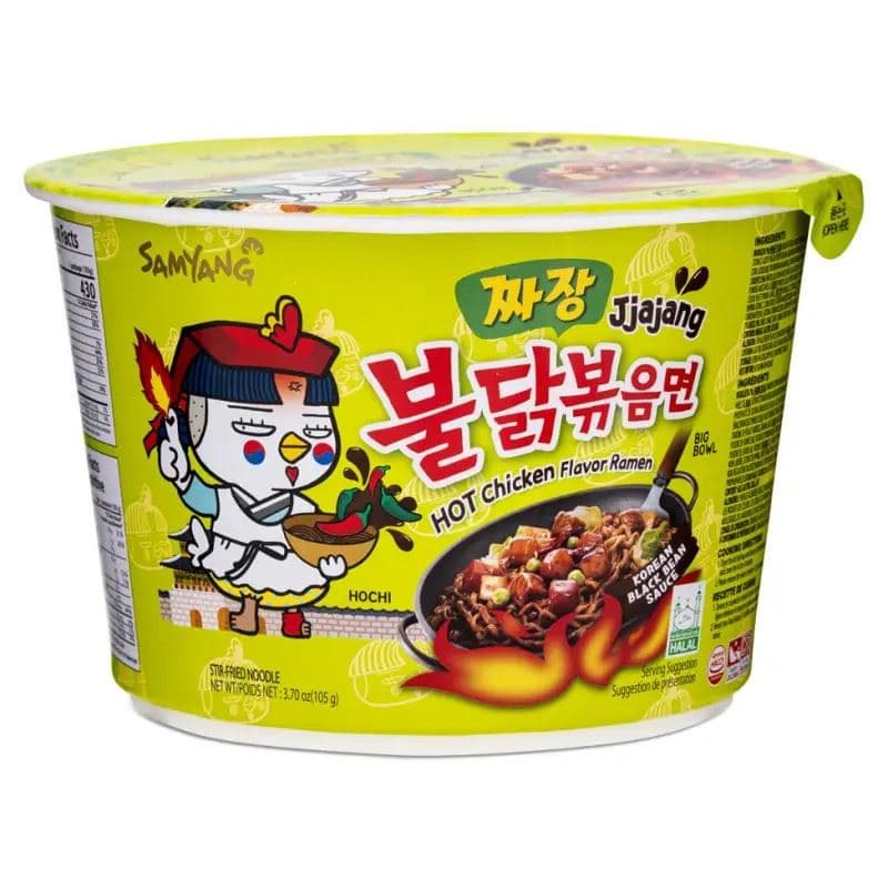 Nouilles instantanées Samyang Buldak Hot Chicken Flavour Ramen, grand bol (Jjajang)