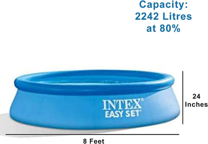 Piscine Intex de 2,44 m, piscine facile à monter avec pompe de filtration