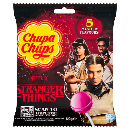 Chupa Chups Stranger Things Assorted Flavour Lollipops 120g