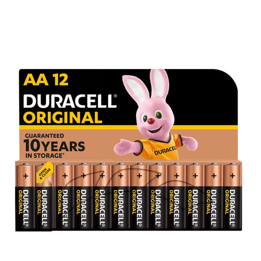 Piles Duracell Original AA, paquet de 12