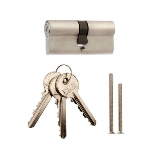 Era Euro Double 6 Pin Cylinder - 45/50 Satin Clam