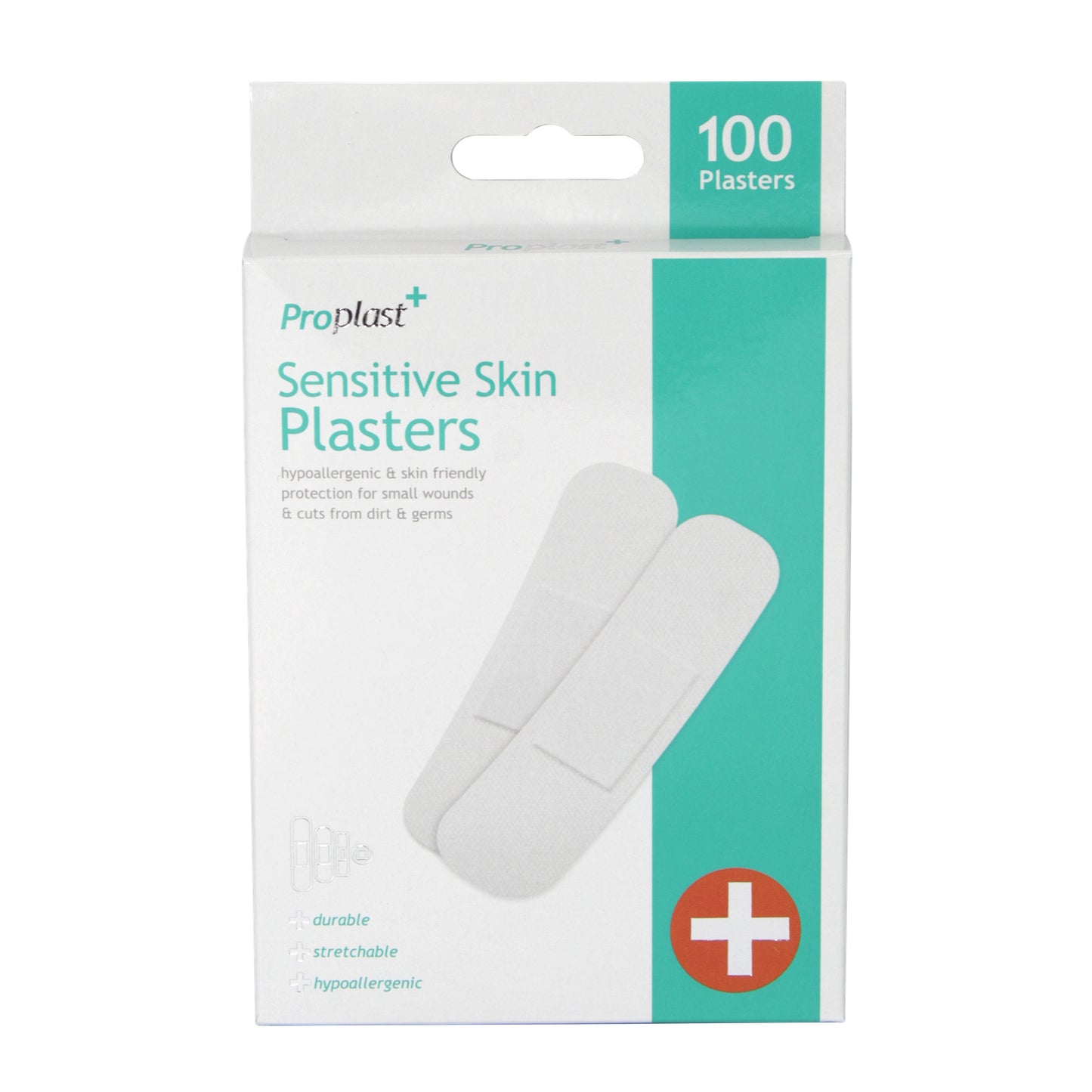 PROPLAST PANSEMENTS 100 UNITÉS PEAUX SENSIBLES ASSORTIS