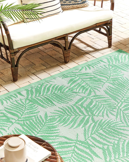 Jvl Outdoor Rug KOTA Light Green 120 x 180 cm Reversible