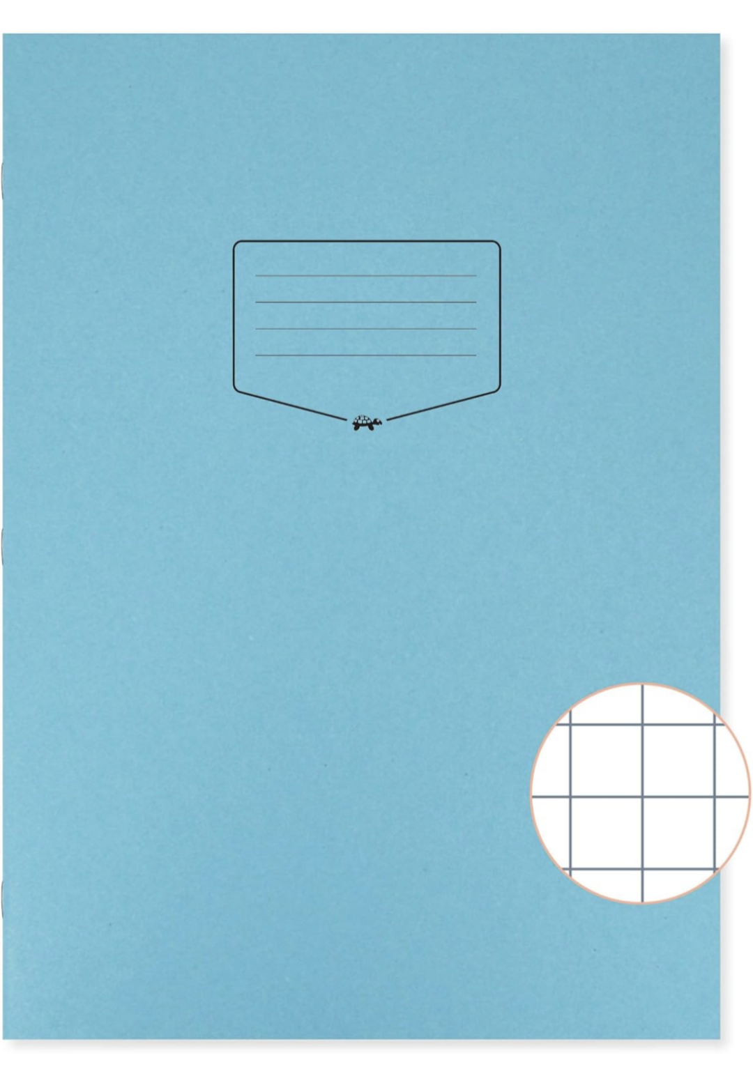 Cahier d'exercices Silvine Tough Shell A4+, 80 pages, carreaux de 10 mm, couverture laminée bleue