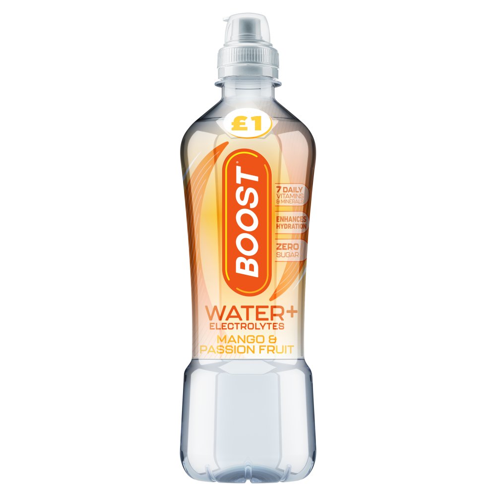 Boost Water+ Electrolytes Mango & Passion Hydration Drink 500ml