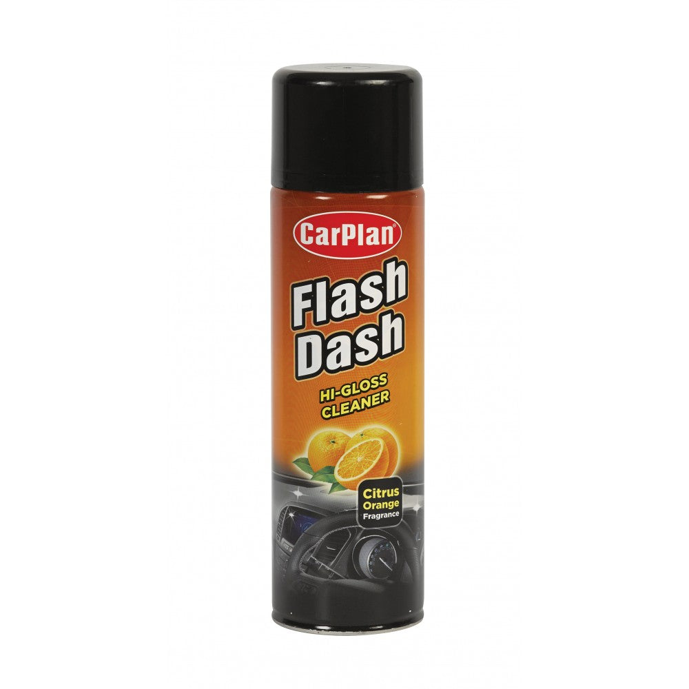 Nettoyant tableau de bord ultra-brillant CarPlan CVC500 Flash Dash Valet 500ml - Orange Agrume