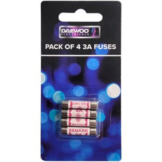 Lot de 4 fusibles Daewoo 3 A