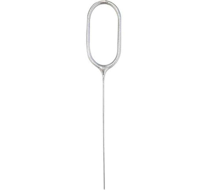 7in NUMERAL 0 SILVER GLITZ SPARKLER