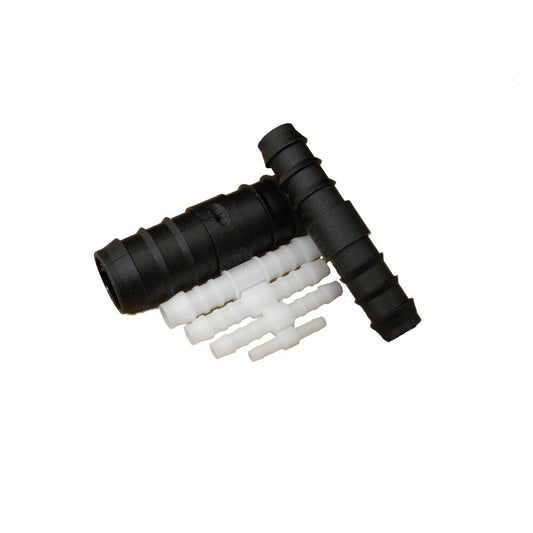 Autobar Pipe Connectors Straight 4 6 mm 2-Pack Hose Joiner For Fluid Lines