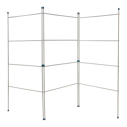 Étendoir à linge pliant JVL Caravan à trois panneaux pour intérieur/extérieur - 6m