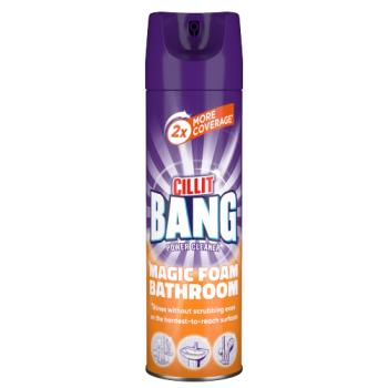 Cillit Bang Magic Foam Bathroom Cleaner, Powerful Active Formula 600ml