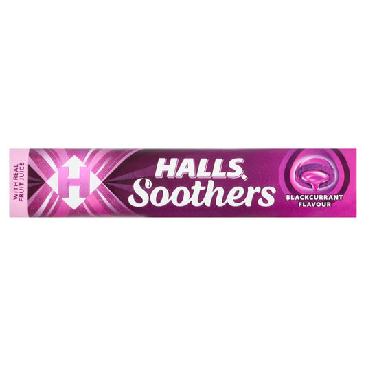 Halls Soothers Pastilles Cassis Rouleau 45g