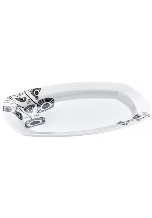 PLATEAU DE SERVICE OVALE EN MÉLAMINE 15 X 21 CM