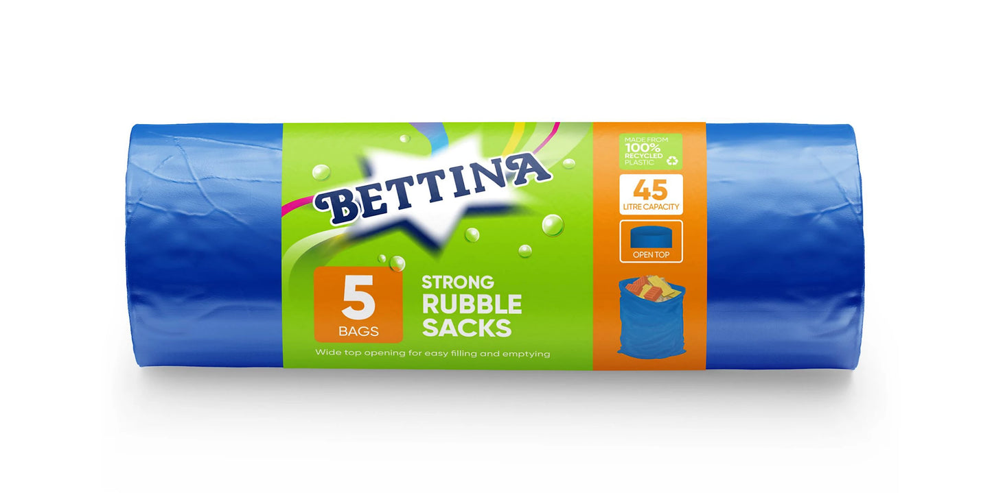 Bettina 5pcs Strong Rubble Sacks 45L